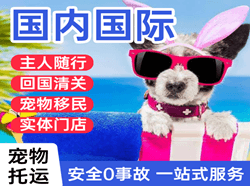 三家子机场邮寄国际宠物托运 【国